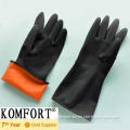 Heavy Duty Safety Work Black Industrial Latex Gloves (JMC-254D)